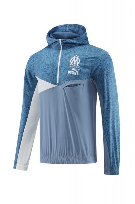 25/26 أولمبيك مارسيليا جاكيت نصف سحاب + بنطلون طويل S-2XL