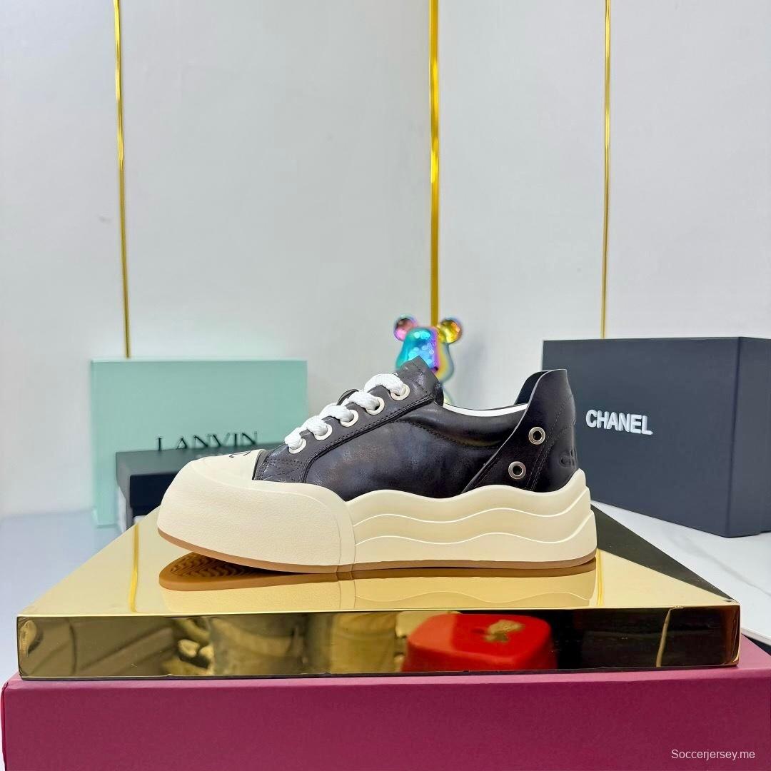 Chanel 2025 SS Panda Loafers Bread Shoes Original Calfskin - LY00320