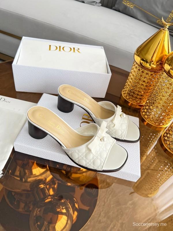 Dior Dway High Heel Sandals with Embroidered Logo - LY00270