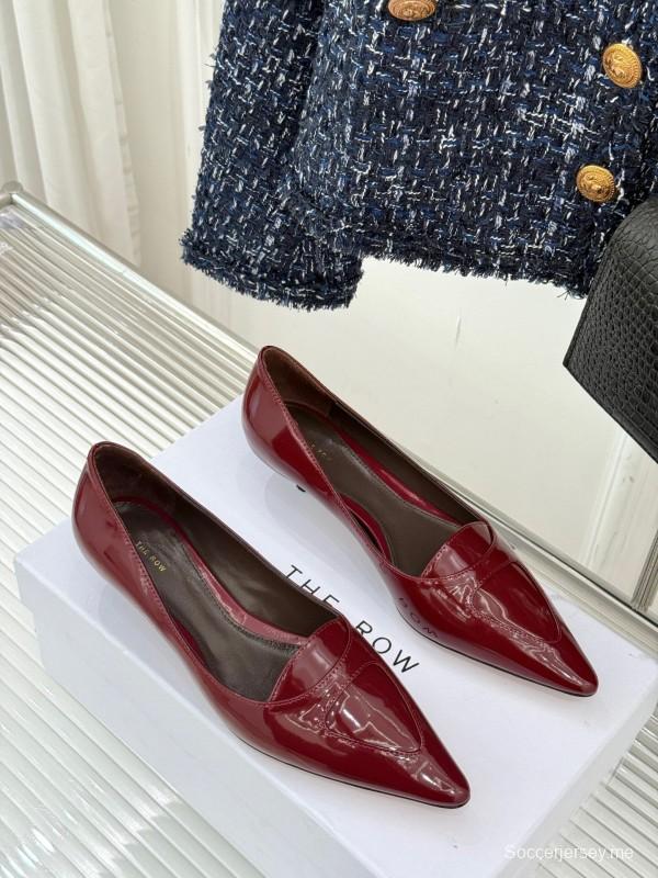 حذاء ذا رو بكعب عالٍ مدبب من الأمام بكعب مدبب من الأمام بتصميم بسيط - KFY00320