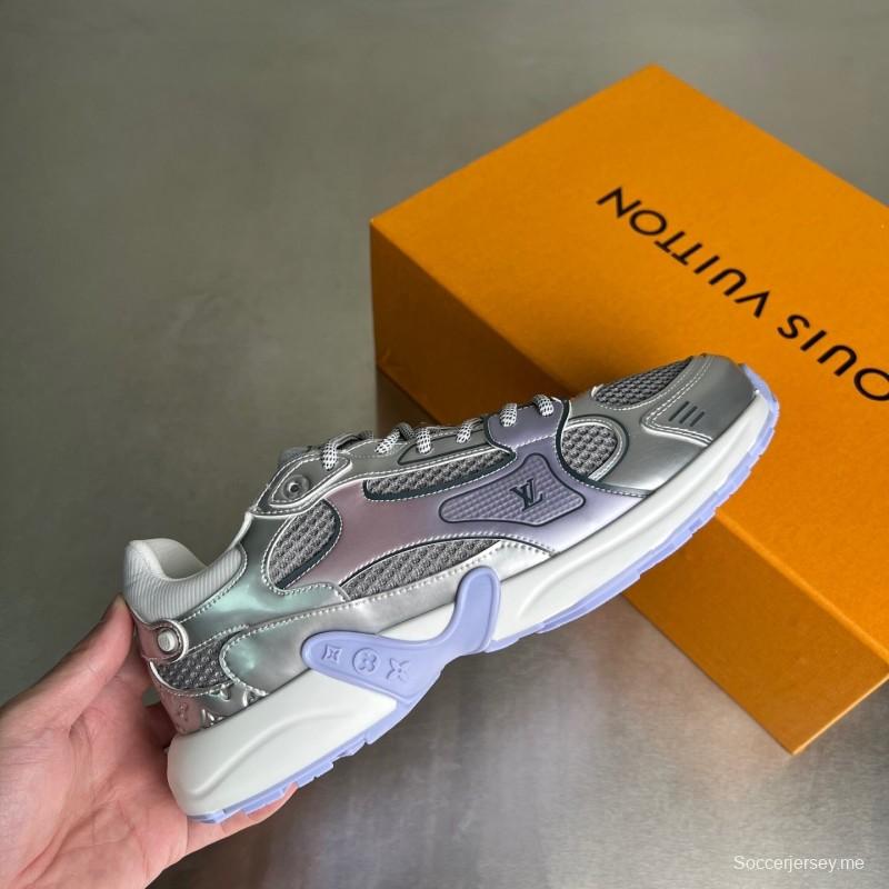 حذاء إل في أولمبيا ذو رباط مستدير من الأمام والجزء العلوي منخفض الكاجوال - YC