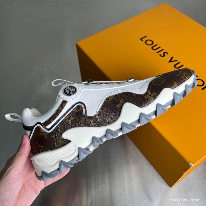 حذاء كاجوال LV Circle LV من لويس فويتون ذو الكعب المنخفض مع إكسسوارات معدنية مضادة للانزلاق - YC