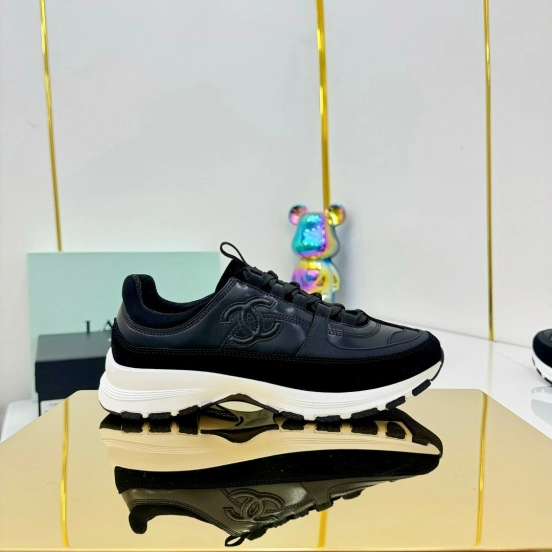 شانيل 2025 شانيل 2025 حذاء رياضي كاجوال بنعل مكتنزة - LY00310