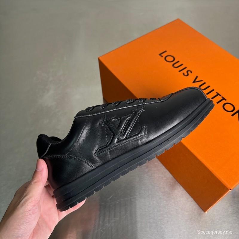 LV لويس فويتون 2025 حذاء رياضي كاجوال بلاتفورم سنيكرز من تصميم فاريل ويليامز - YC