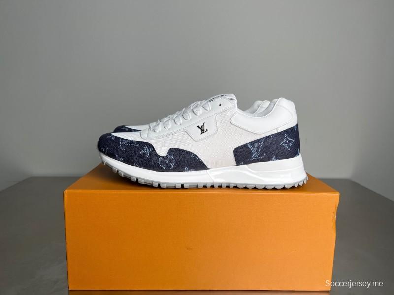 حذاء كاجوال للرجال بأربطة مستديرة من الجلد من ليف رن اواي برباط عند الأصابع - YC