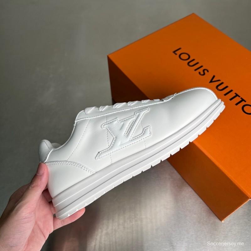 LV لويس فويتون 2025 تعاون فاريل ويليامز LV لويس فويتون 2025 إصدار رانواي سنيكرز بنعل كاجوال مكتنزة - YC