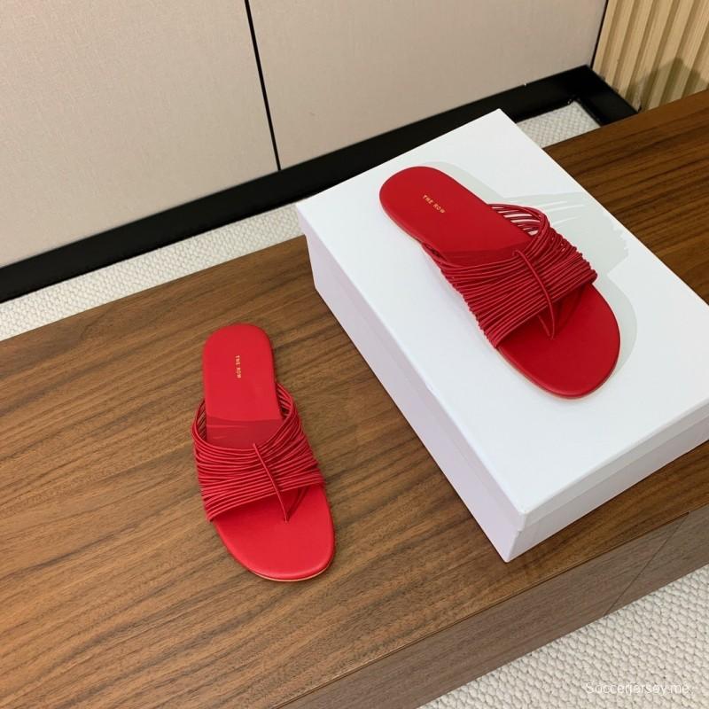 صندل شبكي روماني من ذا رو 2025 بتصميم بسيط - KFY00210