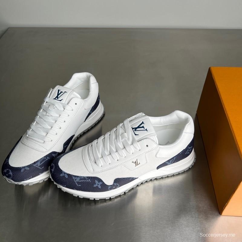 حذاء كاجوال للرجال بأربطة مستديرة من الجلد من ليف رن اواي برباط عند الأصابع - YC