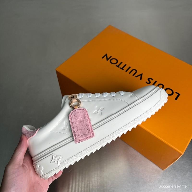 حذاء رياضي مسطح من الجلد المسطح من تاكاشي موراكامي تاكاشي موراكامي تايم أوت بأزهار الكرز - YC