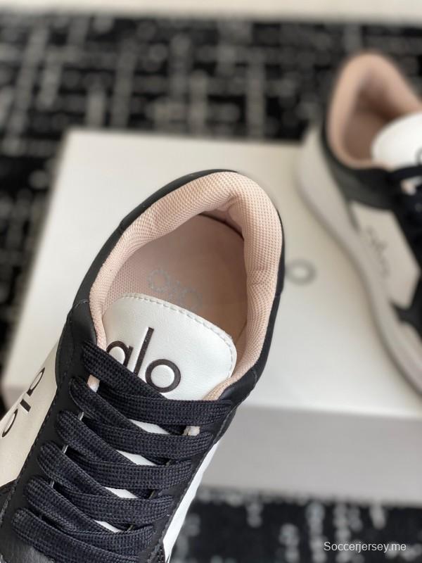 حذاء رياضي أبيض بلونين من ألو 2025 س س س بنعل أبيض مكتنزة مريحة كاجوال - KFY00280