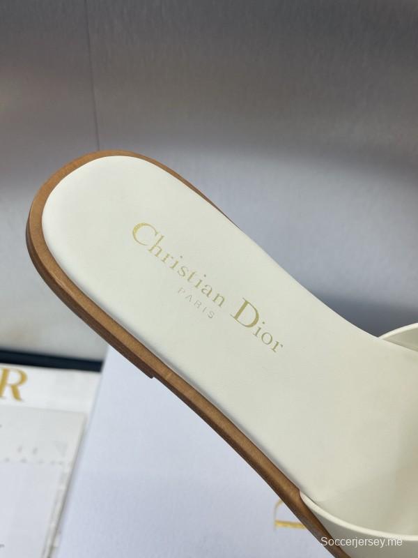 صنادل ديور D-Club D-Club جيلي ملون مجوف بحزام متقاطع للنساء - KFY00280