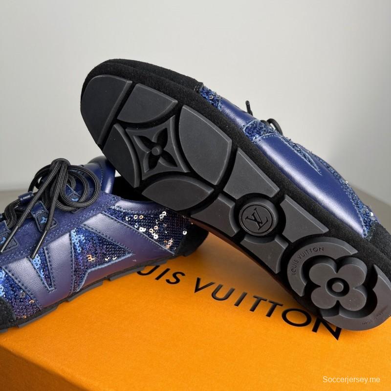 إل في سنيكرينا 2025/إس إس إس أحذية باليه مستديرة من الأمام برباط من الأمام ومنخفضة العلوية كاجوال لايف ستايل - YC