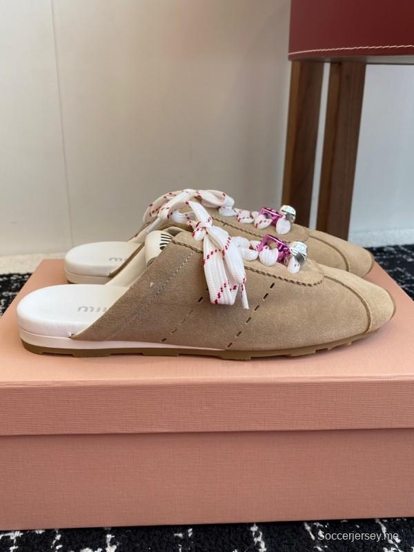 حذاء ميو ميو 2025 س س س س س سليب أون كاجوال - KFY00295