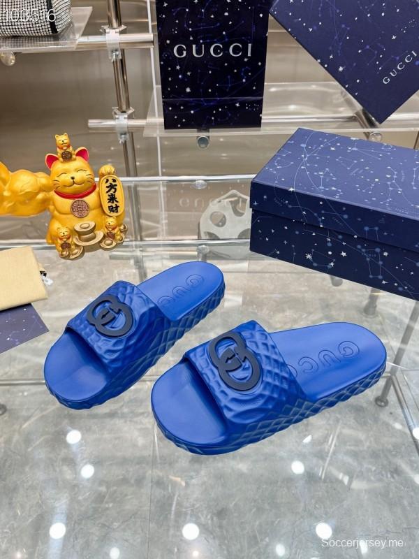 صندل ليدو ليدو المتشابك G للرجال من غوتشي بنعل مطاطي محكم - AS00170