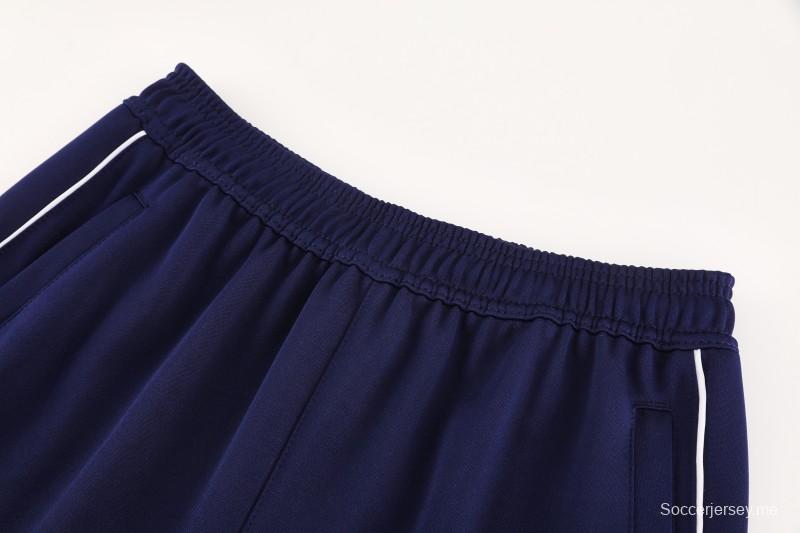 2025 أديداس 2025 جاكيت أديداس أزرق ملون بسحاب كامل + بنطلون طويل