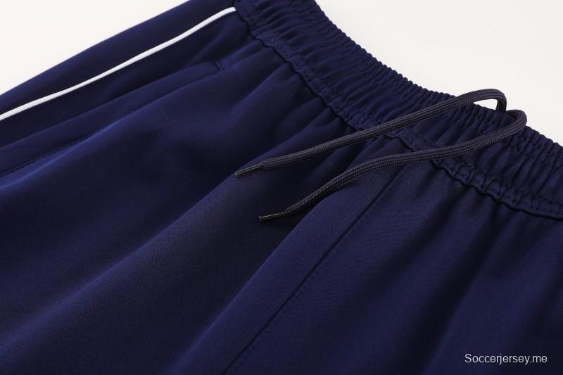 2025 أديداس 2025 جاكيت أديداس أزرق ملون بسحاب كامل + بنطلون طويل