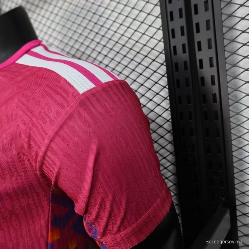إصدار اللاعب 2026 قميص تدريب مكسيكو 2026 وردي اللون الوردي