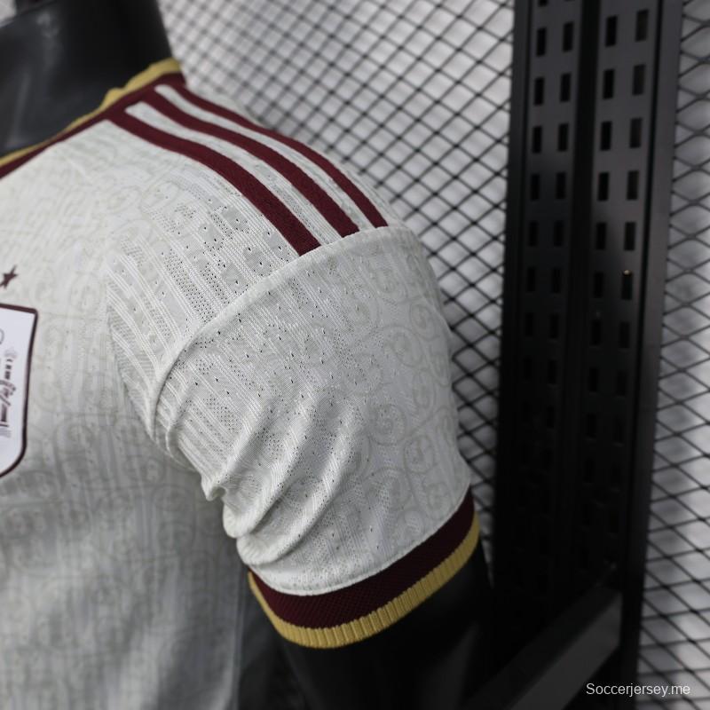 2026 نسخة اللاعب 2026 قميص منتخب إسبانيا خارج الديار أوف وايت