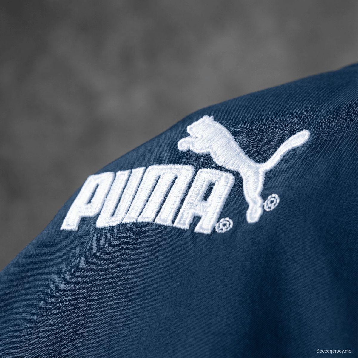 1996/97 سترة واقية من الرياح باللون الأسود على طراز أتلتيكو مدريد