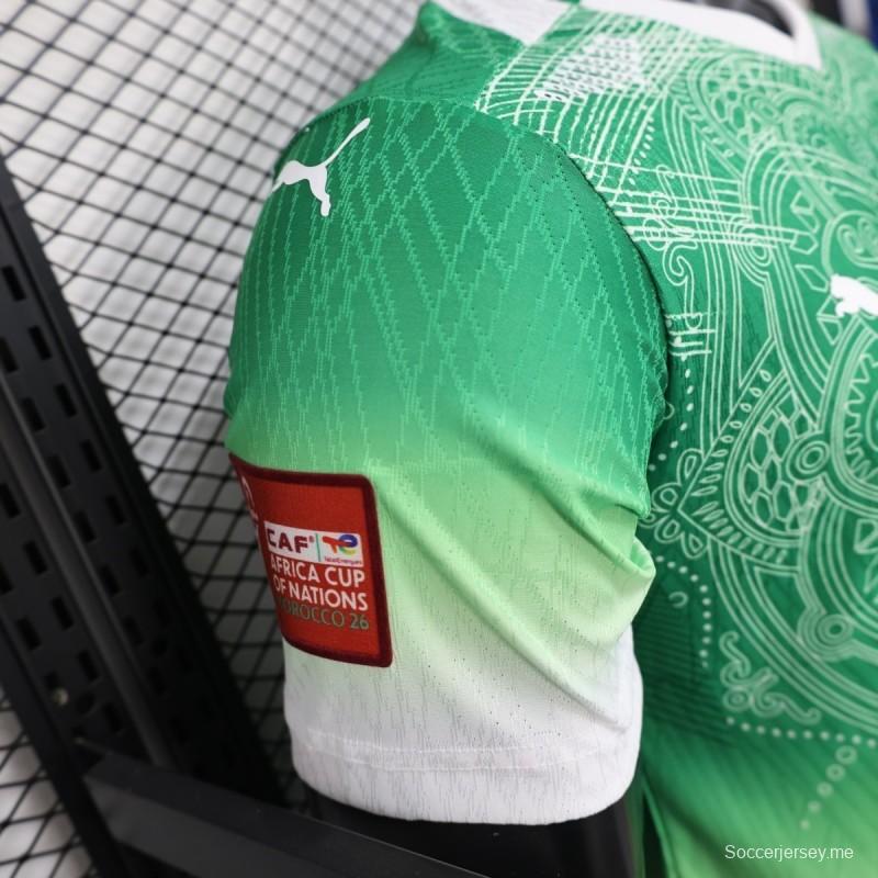 2026 نسخة اللاعب كوت ديفوار إصدار خاص قميص أخضر