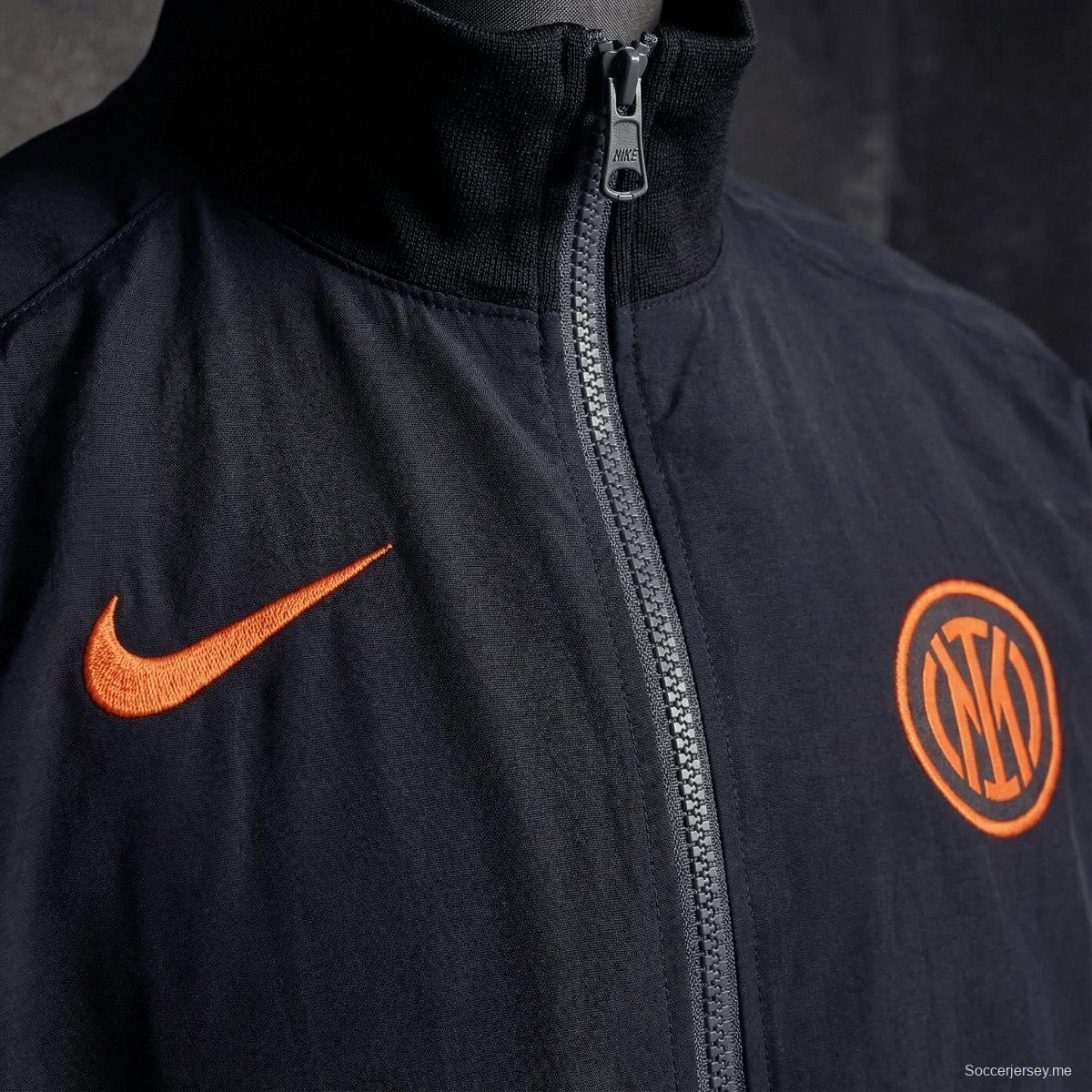 2026 إنتر ميلان سترة سوداء واقية من الرياح