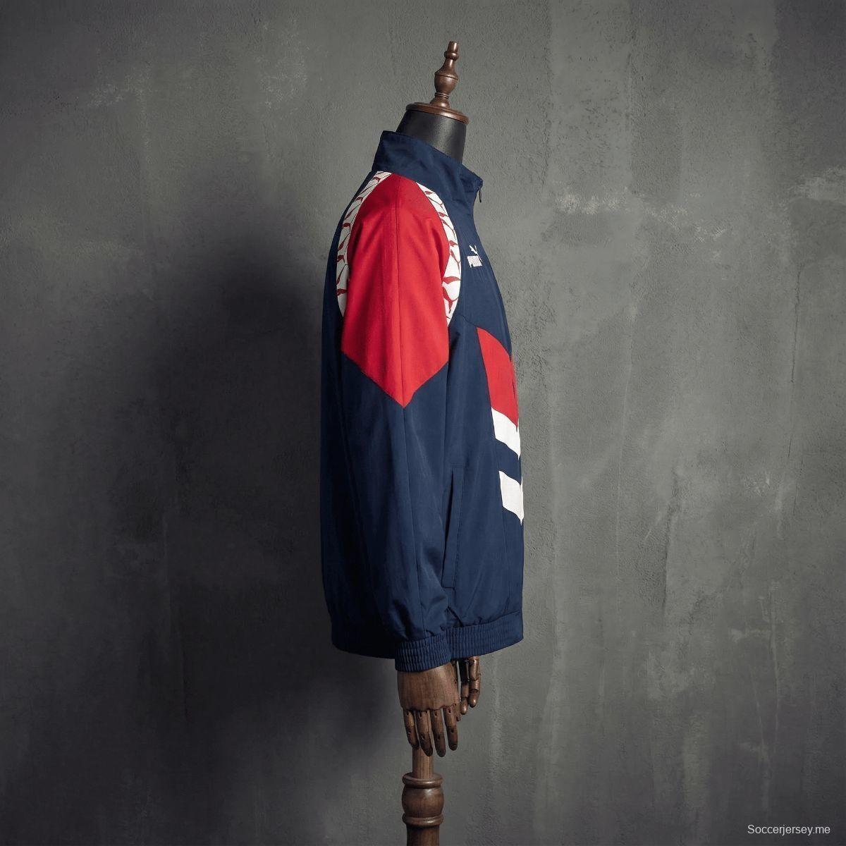 1996/97 سترة واقية من الرياح باللون الأسود على طراز أتلتيكو مدريد