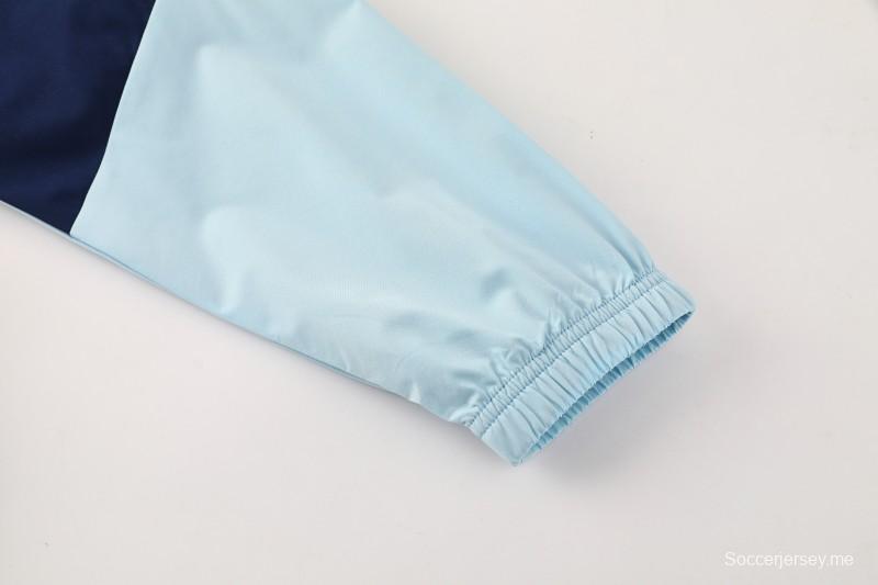 2026 سترة زرقاء داكنة بزر كامل + بنطال طويل من الأرجنتين