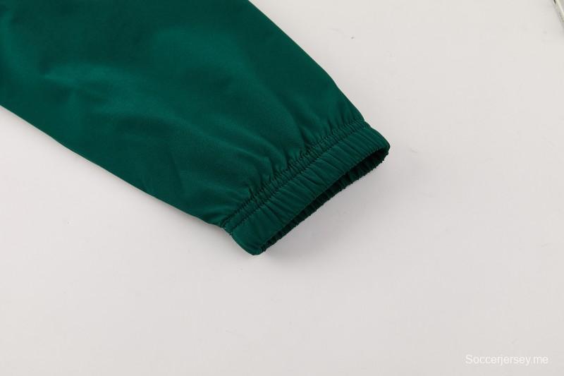 2026 إيطاليا سترة بيضاء بغطاء رأس وسحاب كامل + بنطال طويل