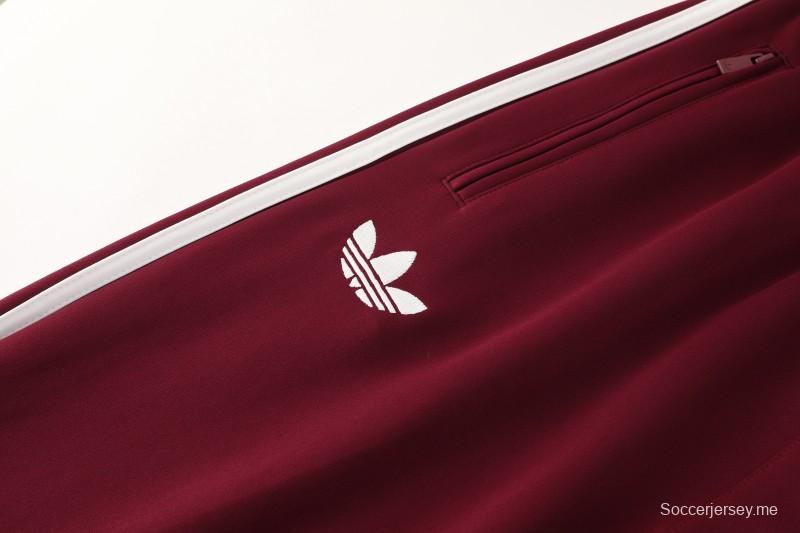 2026 Adidas x OASIS سترة بزر سحاب كامل + بنطال طويل