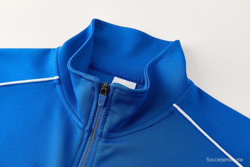 2026 NIKE سترة زرقاء بسحاب كامل + بنطال طويل