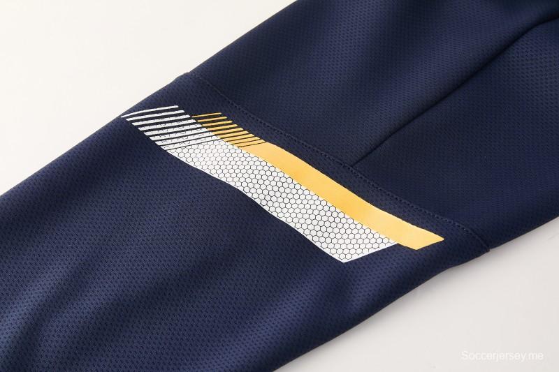 2026 NIKE سترة زرقاء بسحاب كامل + بنطال طويل