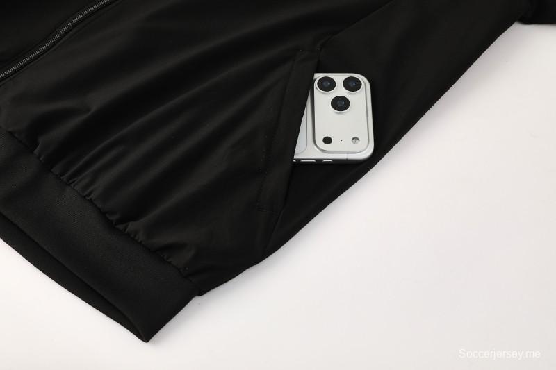 2026 ألمانيا سترة واقية من الرياح سوداء + بنطال طويل