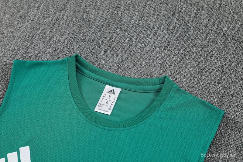 26/27 مجموعة ليفربول المكونة من سترة تدريب خضراء بلا أكمام + شورت أسود