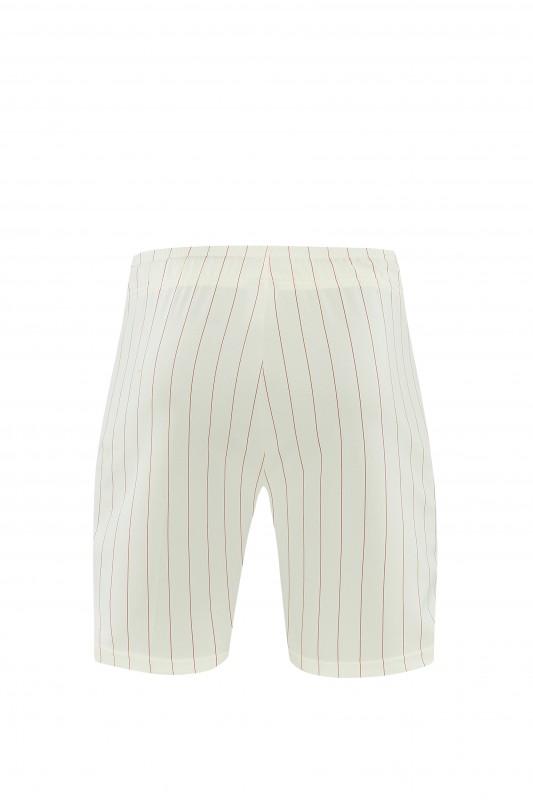 26/27 بنفيكا × أديداس أوريجينالز أوف-وايت قميص بأكمام قصيرة بنقشة خطوط رفيعة + شورت كرة قدم