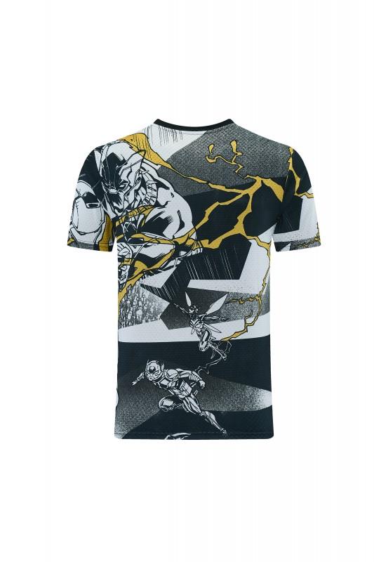 26/27  ريال مدريد أسود × مارفل  قميص بأكمام قصيرة + شورت كرة قدم