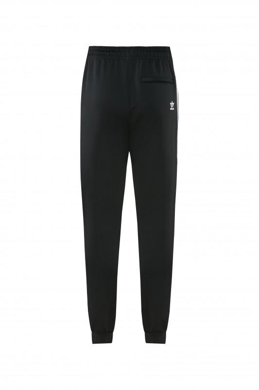 2026 سترة سوداء من أديداس بسحاب كامل + بنطال طويل