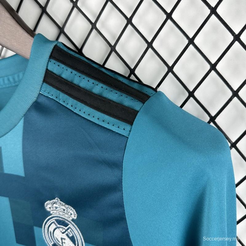 قميص ريال مدريد الثالث للأطفال طويل الأكمام لموسم 2017/2018