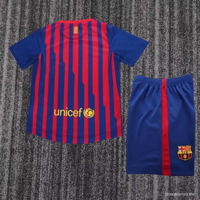 قميص برشلونة الرئيسي للأطفال طراز ريترو 11/12