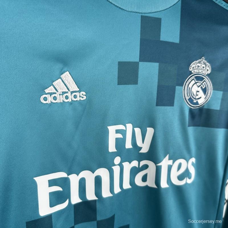 قميص ريال مدريد الثالث للأطفال طويل الأكمام لموسم 2017/2018