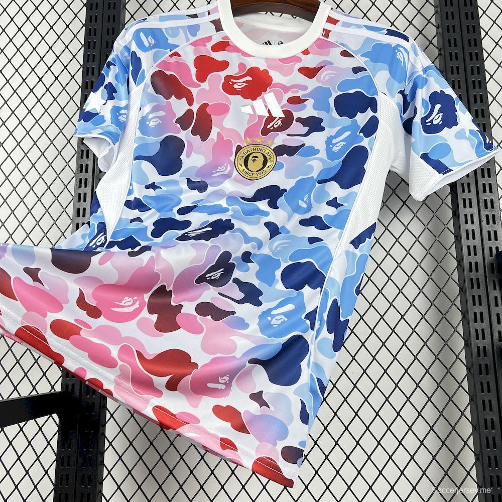 2025/26 قميص مموّه للرجال AD X BAPE كامو