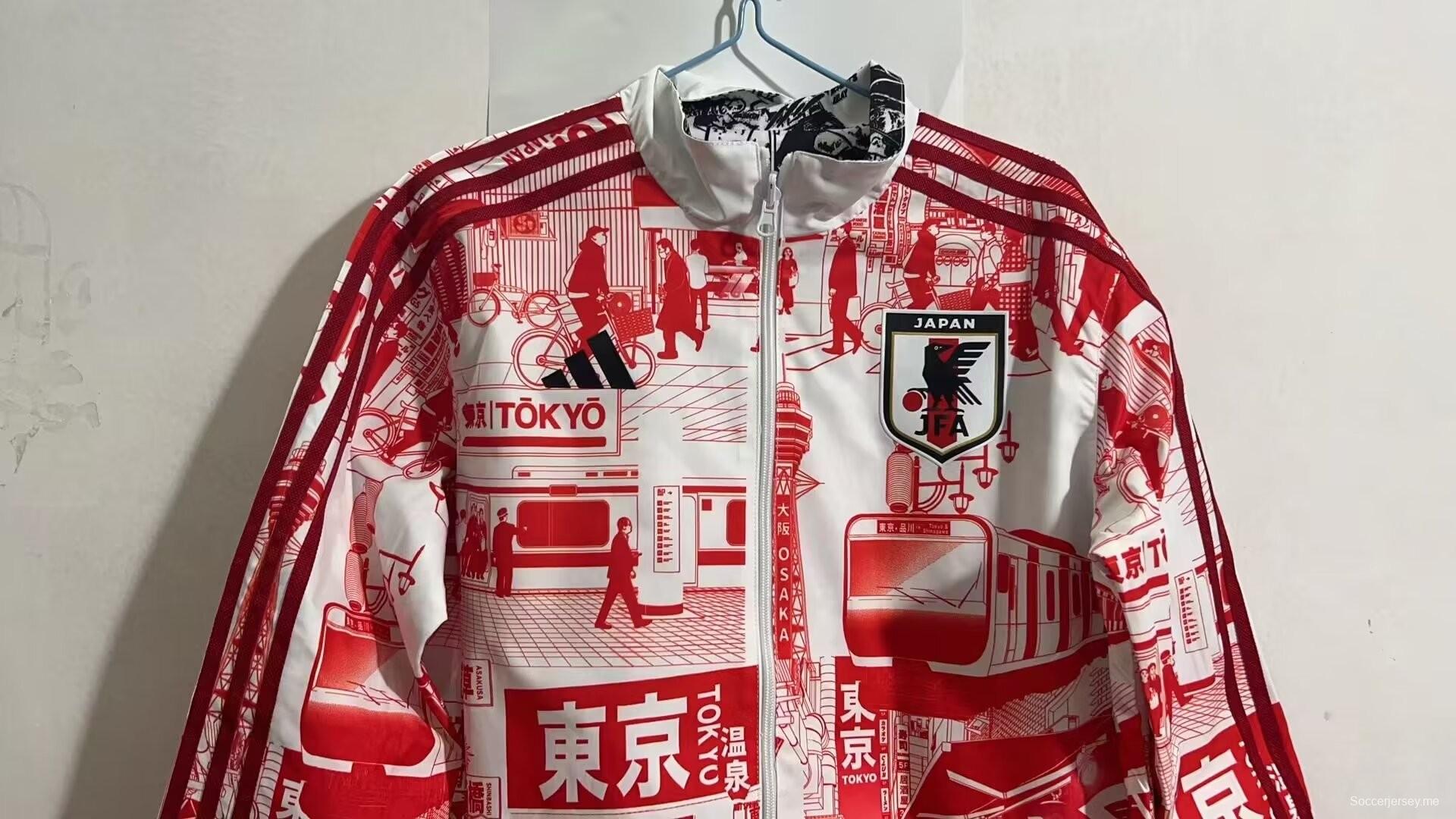 2023 جاكيت كابتن تسوباس × طوكيو ريد 2023 ياباني قابل للانعكاس بسحاب كامل قابل للانعكاس
