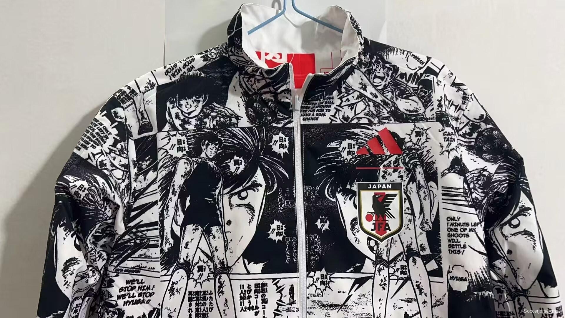 2023 جاكيت كابتن تسوباس × طوكيو ريد 2023 ياباني قابل للانعكاس بسحاب كامل قابل للانعكاس
