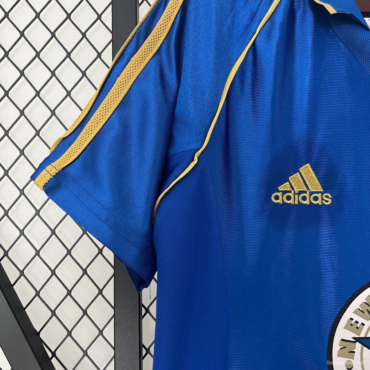 قميص أزرق ريترو 98/99 نيوكاسل يونايتد أزرق اللون خارجي
