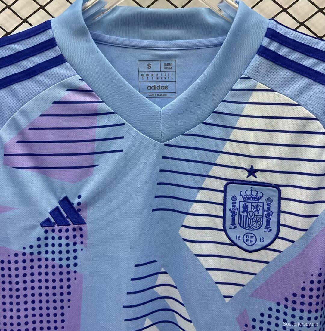 2024 قميص حارس مرمى إسبانيا الأزرق 2024
