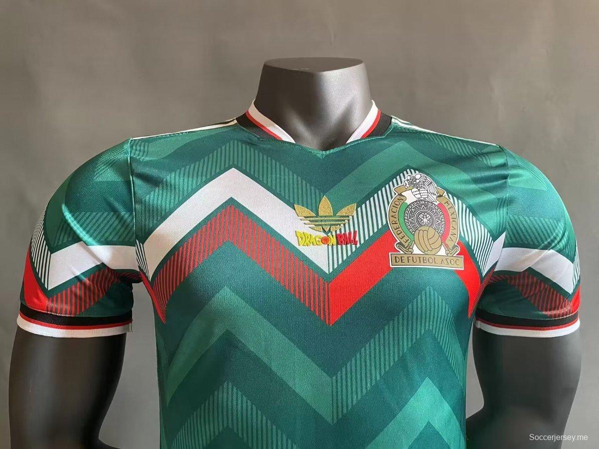 إصدار اللاعب 2024 قميص التنين الكرة التنين الأخضر الخاص بالمكسيك 2024
