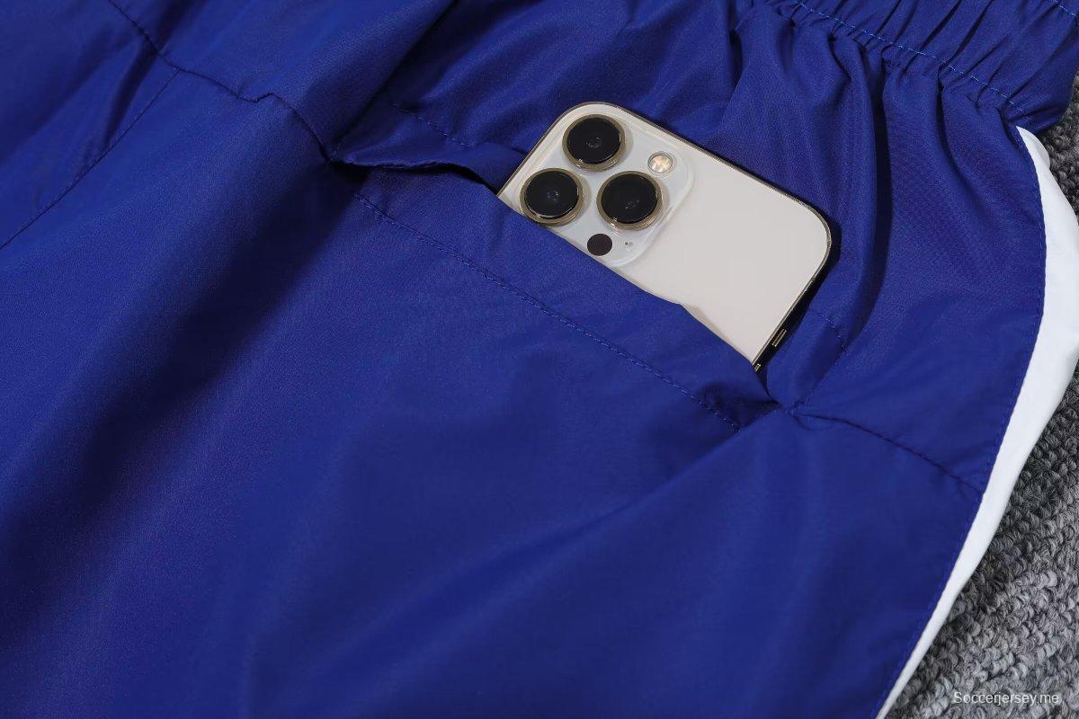 2024 فرنسا 2024 سترة واقية من الرياح زرقاء
