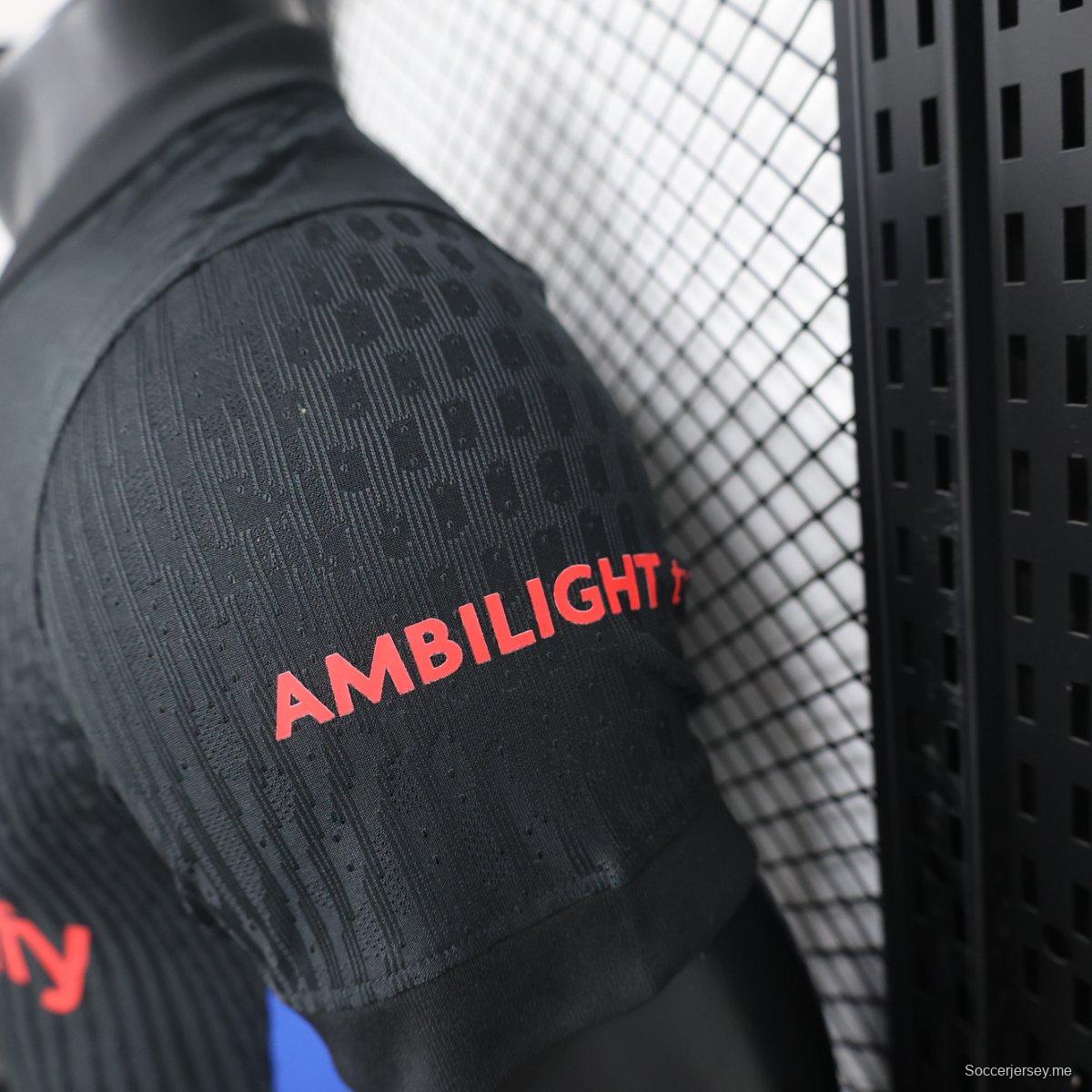 نسخة اللاعب 24/25 قميص برشلونة 24/25 خارجي أسود اللون أسود اللون
