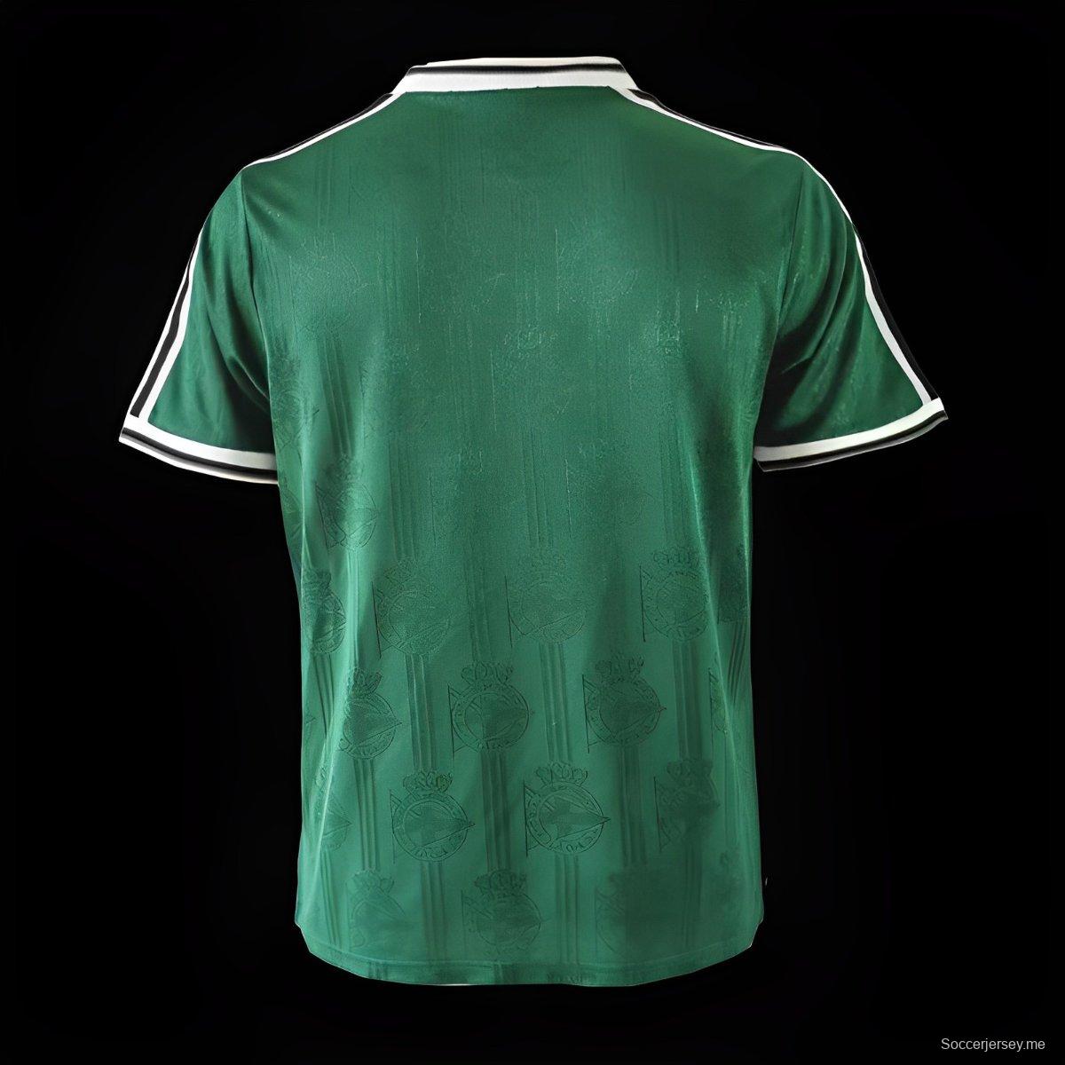 قميص ديبورتيفو لاكورونا الأخضر الرجعية 99/00 ديبورتيفو لا كورونا خارج الديار
