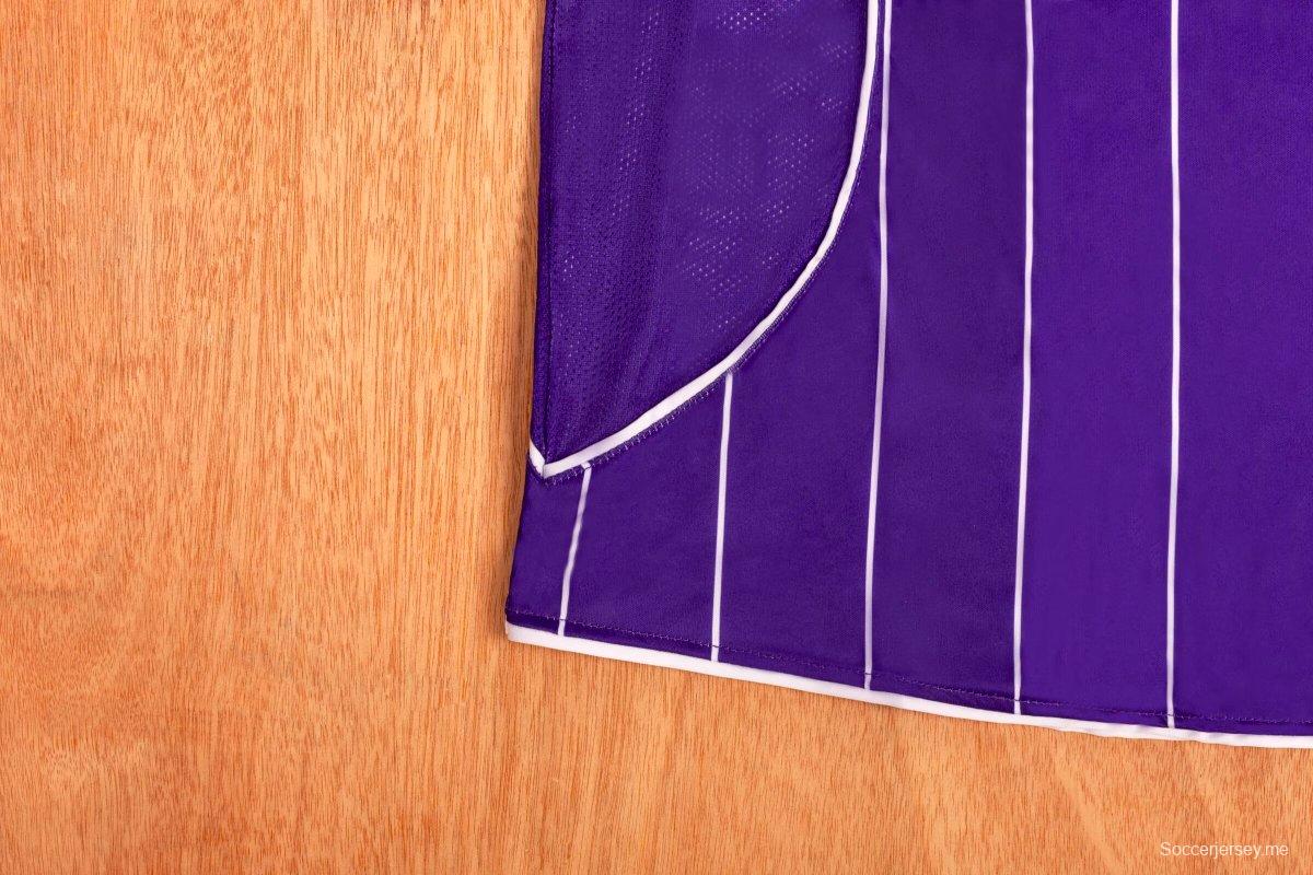 قميص مانشستر سيتي الكلاسيكي 07/08 ذهاباً وإياباً بنفسجي اللون الأرجواني
