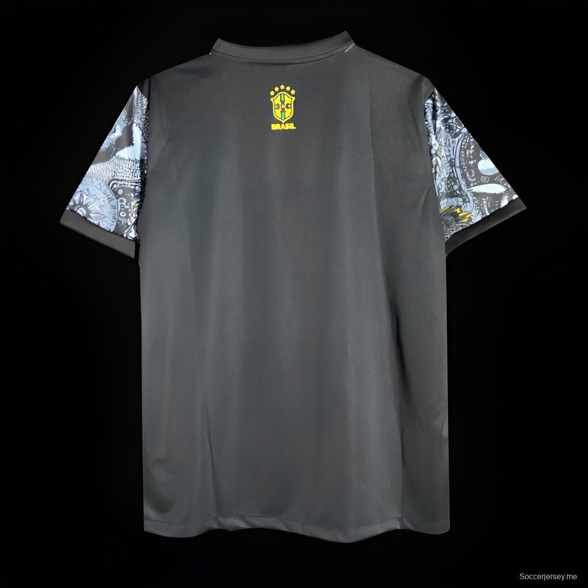 2024 قميص حارس مرمى منتخب البرازيل في كوبا أمريكا 2024 أسود اللون
